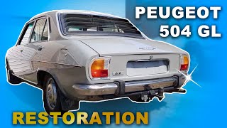 Peugeot 504 Car Restoration  RARE One Owner Peugeot 504 GL Find  Flip My Ride Ep 1 [upl. by Warfield]