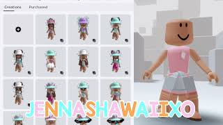 17k robux preppy shopping spree🛼💗🛍not bragging here🏝🦄jennashawaiixo🌈 [upl. by Falo405]