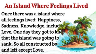 An Island Where Feeling LivedStoryMoral StoryEnglish Story Translation In Hindispokenenglish [upl. by Ymij565]