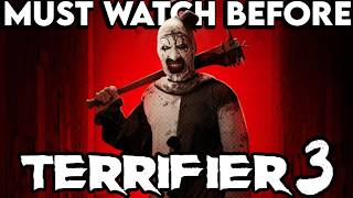 TERRIFIER 1 amp 2 Movie Series Recap  Must Watch Before TERRIFIER 3 Explained [upl. by Ailimat490]