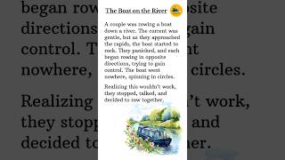 The Boat on the River 🚣🏻‍♀️  English Speaking Practice englishlearning EnglishStoryScrolls [upl. by Nnylidnarb]