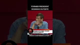 Former President Duterte Press Conference  PART 7 [upl. by Dermot470]