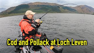 Catching Cod and Pollack on Lures  Loch Leven  Glencoe  Kayak Sea Fishing UK [upl. by On]