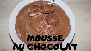 Mousse Au Chocolat Avec Crème Liquide [upl. by Lovel]