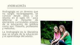 ANDRAGOGIA AMERICAN ANDRAGOGY UNIVERSITY [upl. by Gnous912]