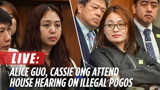 LIVESTREAM Alice Guo Cassie Ong attend Congress quad comm hearing on illegal POGOs  ABSCBN News [upl. by Esiole]