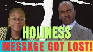 HOLINESS MESSAGE GOT LOST REPLYING TO A COMMENT apostleginojennings keepholinessholy [upl. by Saba195]