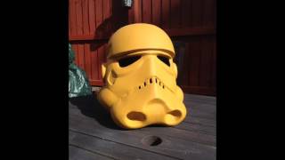 Pepakura Stormtrooper helmet build [upl. by Ronnholm136]