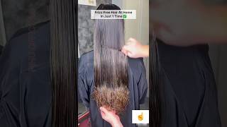 Frizz Free Hair At Home In 1 Time  Get Korean’s Straight HairSilky amp Smooth Hair Naturally shorts [upl. by Jorry]