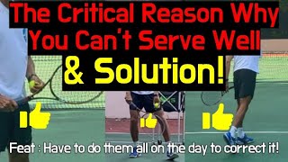 THE CRITICAL REASON WHY YOU CANT SERVE LIKE PRO FEAT HAVE TO DO THESE SOLUTION ON THE DAYJPTA [upl. by Heymann]