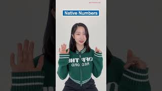 Korean Numbers  Sino vs Native learnkorean studykorean koreanlanguage [upl. by Yrrac]