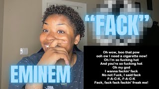 First Time Reaction to quotFACKquot Eminem  WTF DID I JUST LISTEN TO [upl. by Henderson]