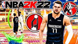 LUKA DONCIC quotPASSFIRST GUARDquot BUILD is OVERPOWERED in NBA 2K22 [upl. by Attalie]