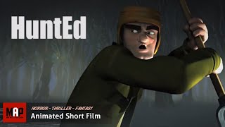 Horror Thriller CGI 3D Animated Film  HUNTED  Short Animation by Leoncio Mercado amp VFS [upl. by Clare]