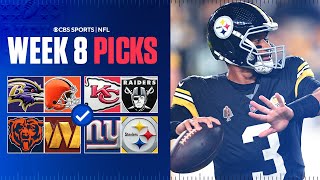 NFL Predictions and Best Bets For EVERY Week 8 Game Giants at Steelers amp MORE [upl. by Artek570]