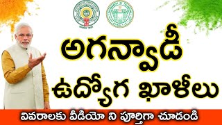 ANGANWADI NOTIFICATION 2024 TELUGUFULL VACANCY LISTఅంగన్వాడీMANASEVATELUGU [upl. by Hermes]