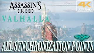 ASSASSINS CREED VALHALLA  All ENGLAND SYNCHRONIZATION POINTS AND JUMPS [upl. by Kepner]