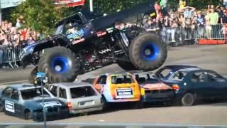 Haaksbergen accident Multiple angles  Monster truck rides on a crowd of people [upl. by Rapsag]