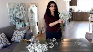 DIY Babys Breath Bouquet [upl. by Baptlsta]