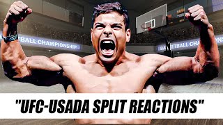 FIGHTERS REACT TO UFC USADA SPLIT [upl. by Ennaylil]