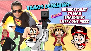 VAMOS DESENHAR ESPECIAL SKIBIDI TOILET ENALDINHO LUFFY REPRISE skibiditoilet shorts passoapasso [upl. by Bright]