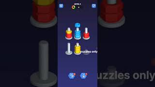 Nut sort2024 gameplay level4 PUZZLESONLY [upl. by Akilaz36]