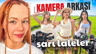 GAMZE KARTA  SARI LALELER  KLİP KAMERA ARKASI [upl. by Bolling]