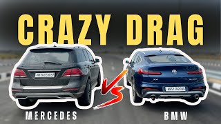 MERCEDES ML250 VS BMW X4  DRAG RACE [upl. by Akyre523]