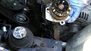 Ford Galaxy 19 tdi mk2 WATER PUMP REMOVAL [upl. by Gewirtz758]