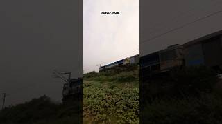 Heavily delayed and Route Diverted 12424 Dibrugarh Town Rajdhani Express  shorts [upl. by Trik]