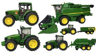 ONE HOUR of RC Models  Best of JOHN DEERE  RC Tractors [upl. by Jareen]