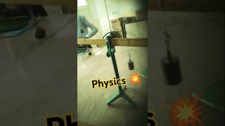 Physics centre of mass with pendulum bob and ironcoins like subscribe share physics [upl. by Clementis409]