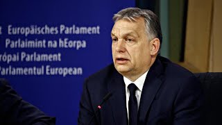 Orban European Parliament discuss Hungarys Council Presidency [upl. by Enyad]