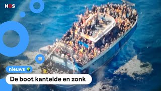 Schip met honderden vluchtelingen gezonken in zee [upl. by Deehsar601]