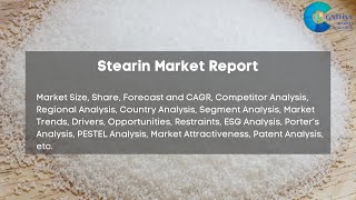 Stearin Market Report 2024 [upl. by Naxor]