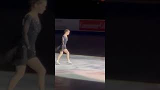 Isabeau Levito at skateamerica Gala with Lucas Broussard figureskating [upl. by Ingemar]