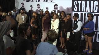 Straight Outta Compton Dr Dre Arrives to the Red Carpet Premiere  ScreenSlam [upl. by Kalam]