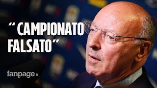 JuventusInter rinviata Marotta quotLa Serie A è falsata Il campionato può saltarequot [upl. by Goodill]