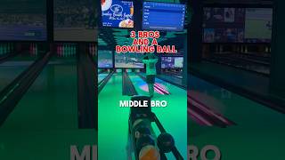 3 bros and a bowling ball 🎳 brothers mamalove bowlingtricks [upl. by Milson]