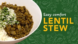 Easy Vegan Lentil Stew Recipe [upl. by Shrier]