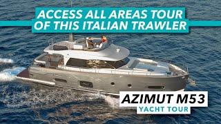 Azimut Magellano 53 tour  Access all areas of this stylish practical yacht  Motor Boat amp Yachting [upl. by Athena]