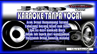 Karaoke Minang LAPEH GANGGAMAN MIX Chord PA  Lirik [upl. by Lonee]