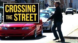 How Blind People Cross The Street Alone [upl. by Ecnirp]