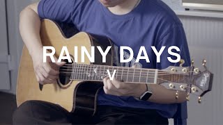 V 뷔  Rainy Days  Guitar Cover [upl. by Lepine]