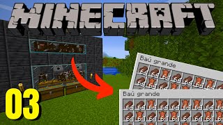 COMO FAZER A MELHOR FARM de VACA no MINECRAFT Java e Bedrock  Minecraft Survival Ep03 [upl. by Nnawtna49]