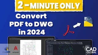 How to convert PDF file to DWG format for free in 2024 [upl. by Horter901]