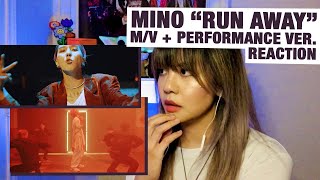 OG KPOP STANRETIRED DANCER reacts to MINO quotRun Awayquot MV Original  Performance version [upl. by Odelet]