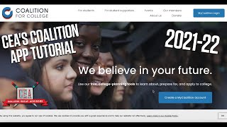 CEAs Coalition Application Tutorial 202122 [upl. by Noraj807]