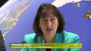 Hildegard Müller Vorsitzende BDEW auf der PK zur Eröffnung der EWorld 2014 [upl. by Ijuy]