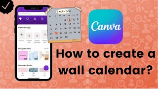 How to create a wall calendar on Canva [upl. by Elison503]